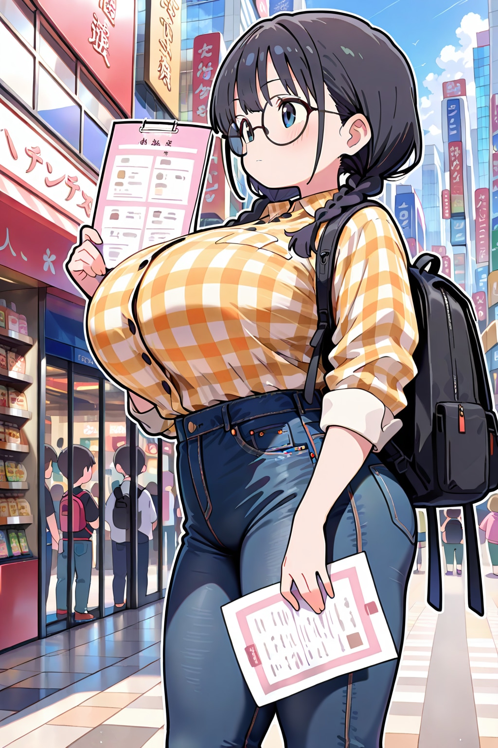 オタクおさげちゃん | の人気AIイラスト・グラビア