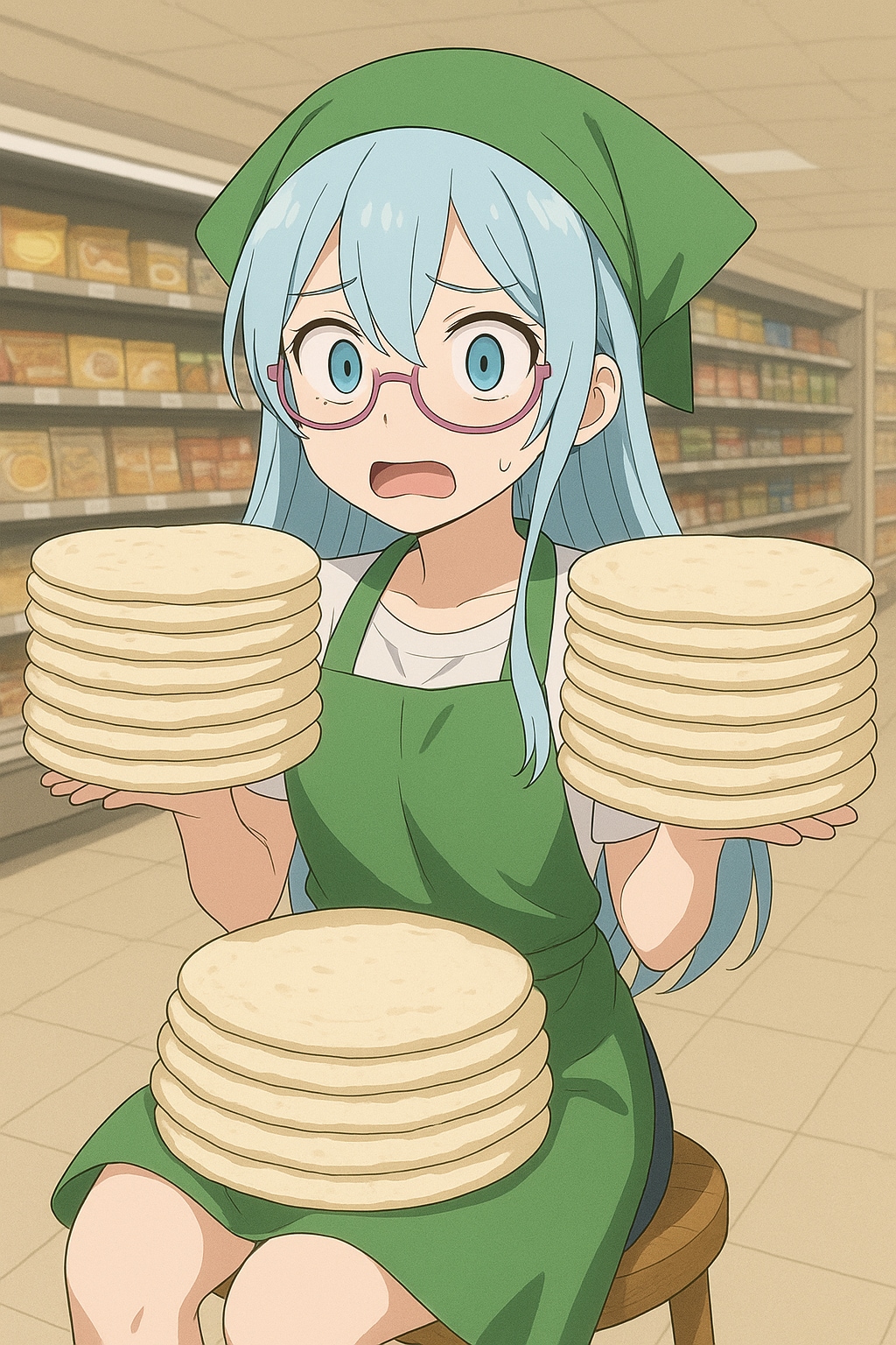 ピザ生地の販売の増量 | の人気AIイラスト・グラビア