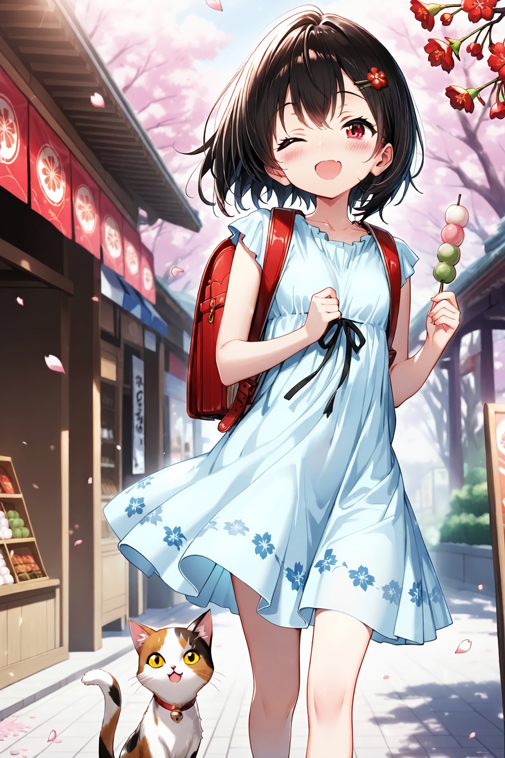 三色団子と春風のワルツ | の人気AIイラスト・グラビア