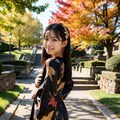 紅葉の神社で💗③ 6枚目