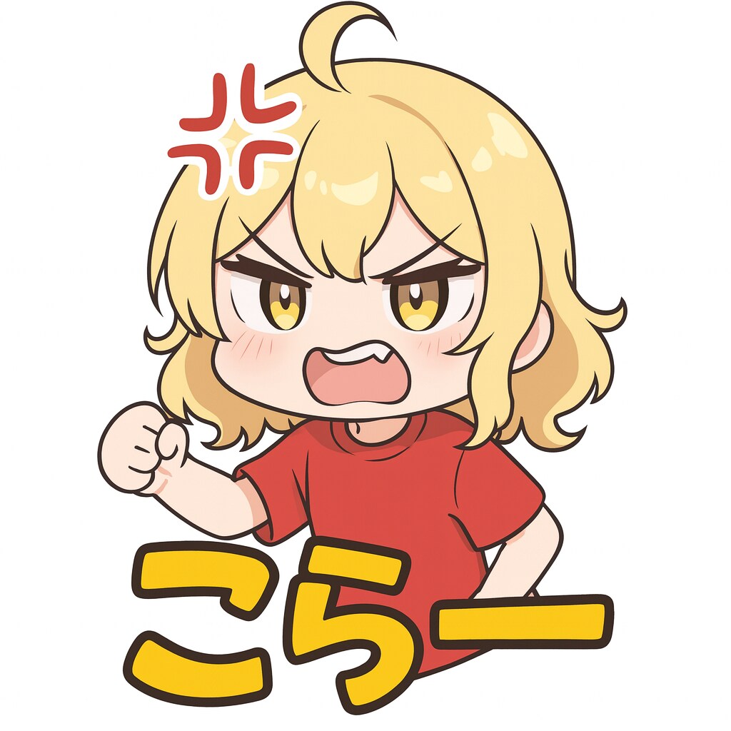 怒りのスタンプ