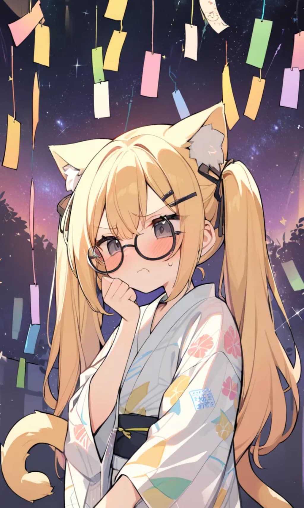まや「うぬぬ願い事は何にする」こるり「もっと遊びたい」