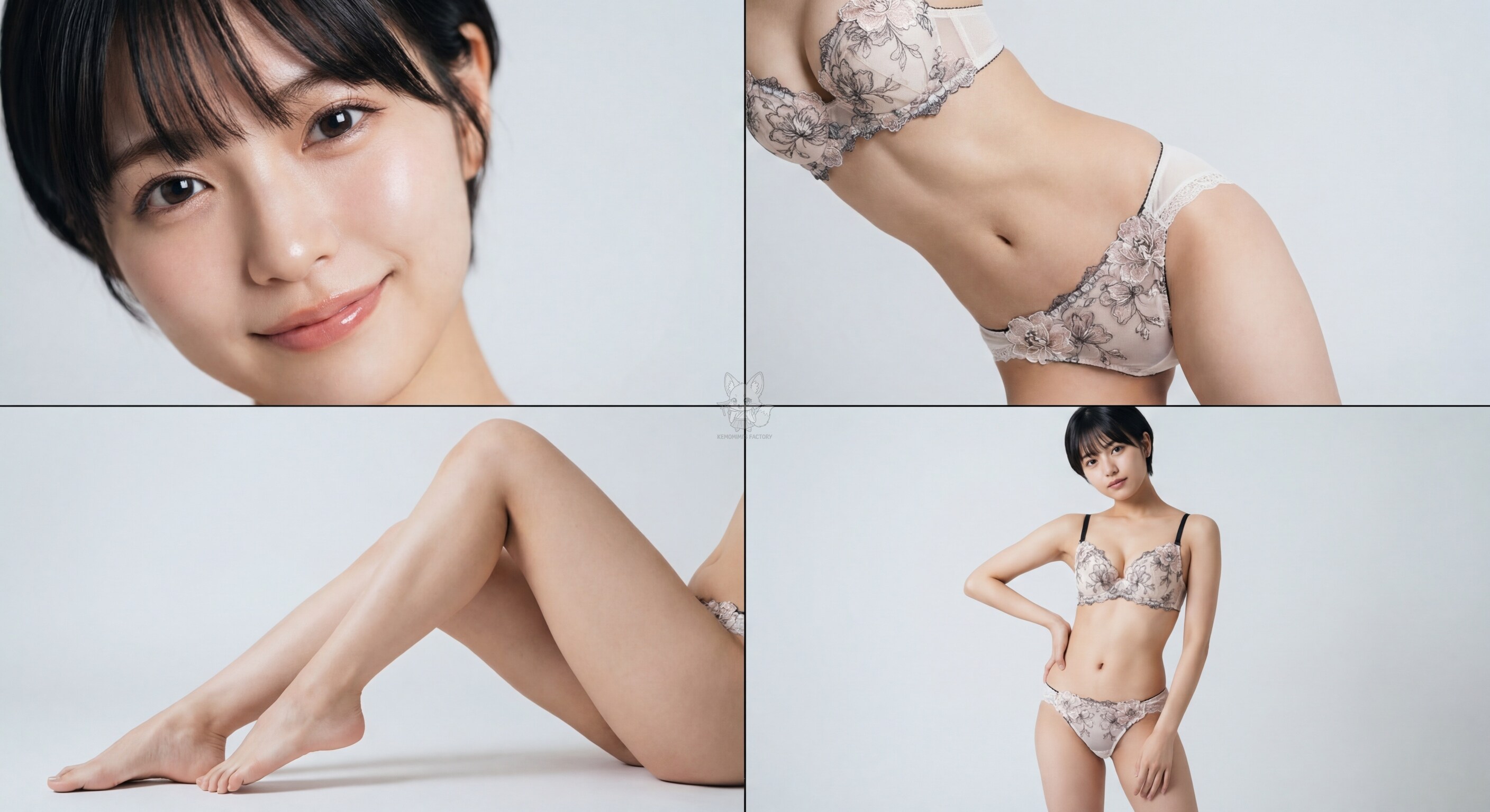 くるみ、ランジェリーポートレートに挑戦