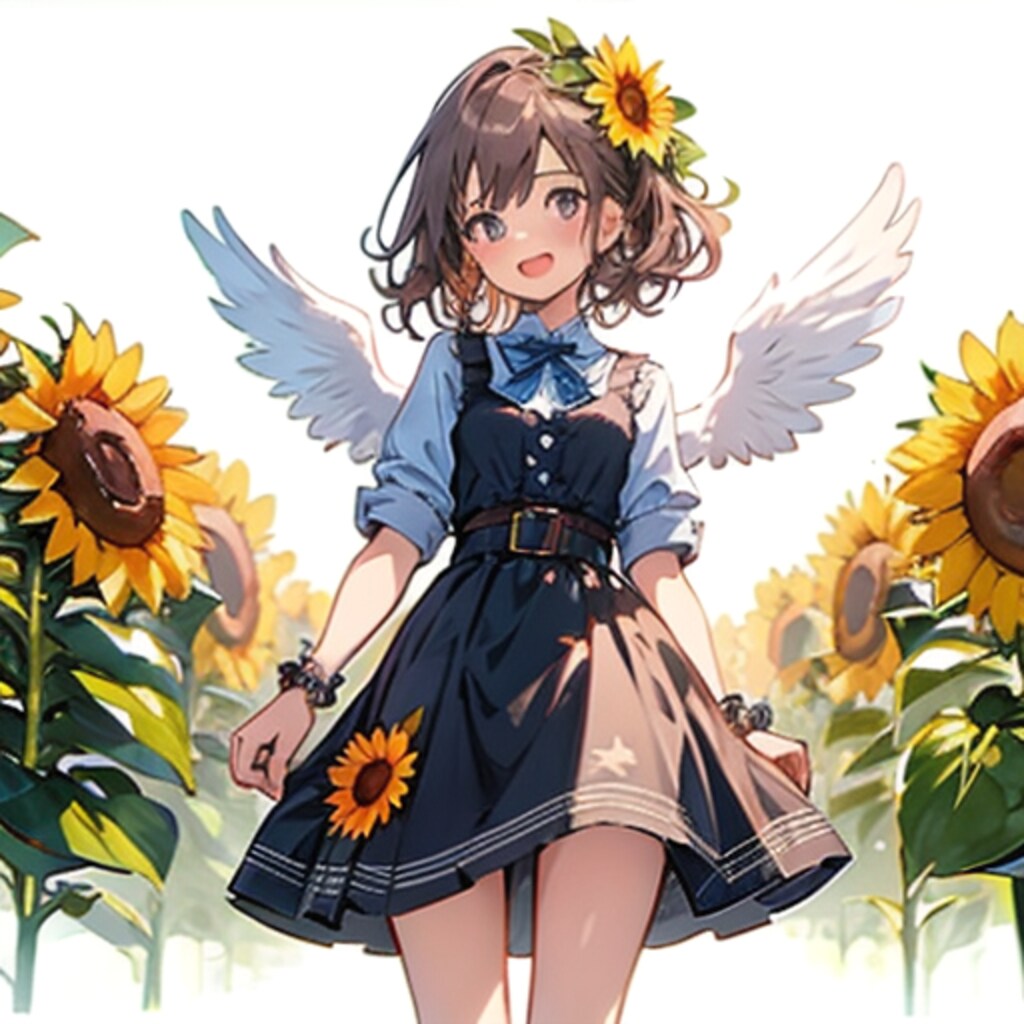 向日葵畑の天使250804