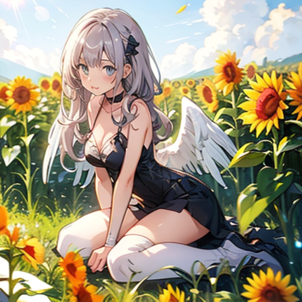 向日葵畑の天使250804