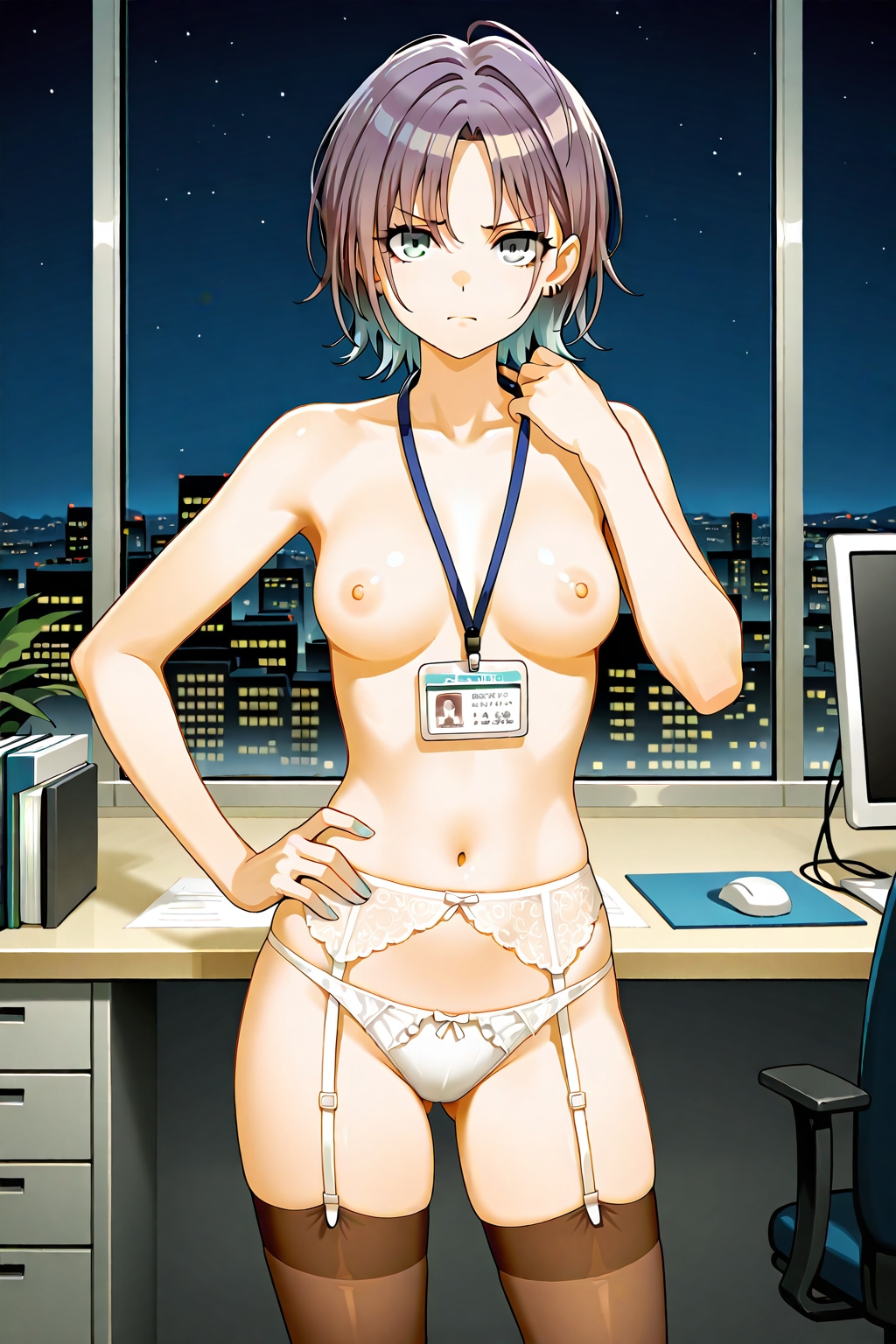 浅倉透、夜のオフィスで…。