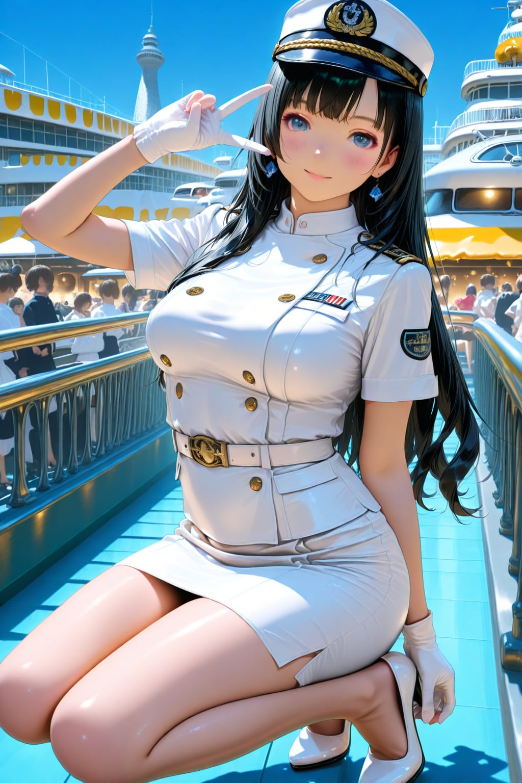 クルーズ船クルーのファッションショー