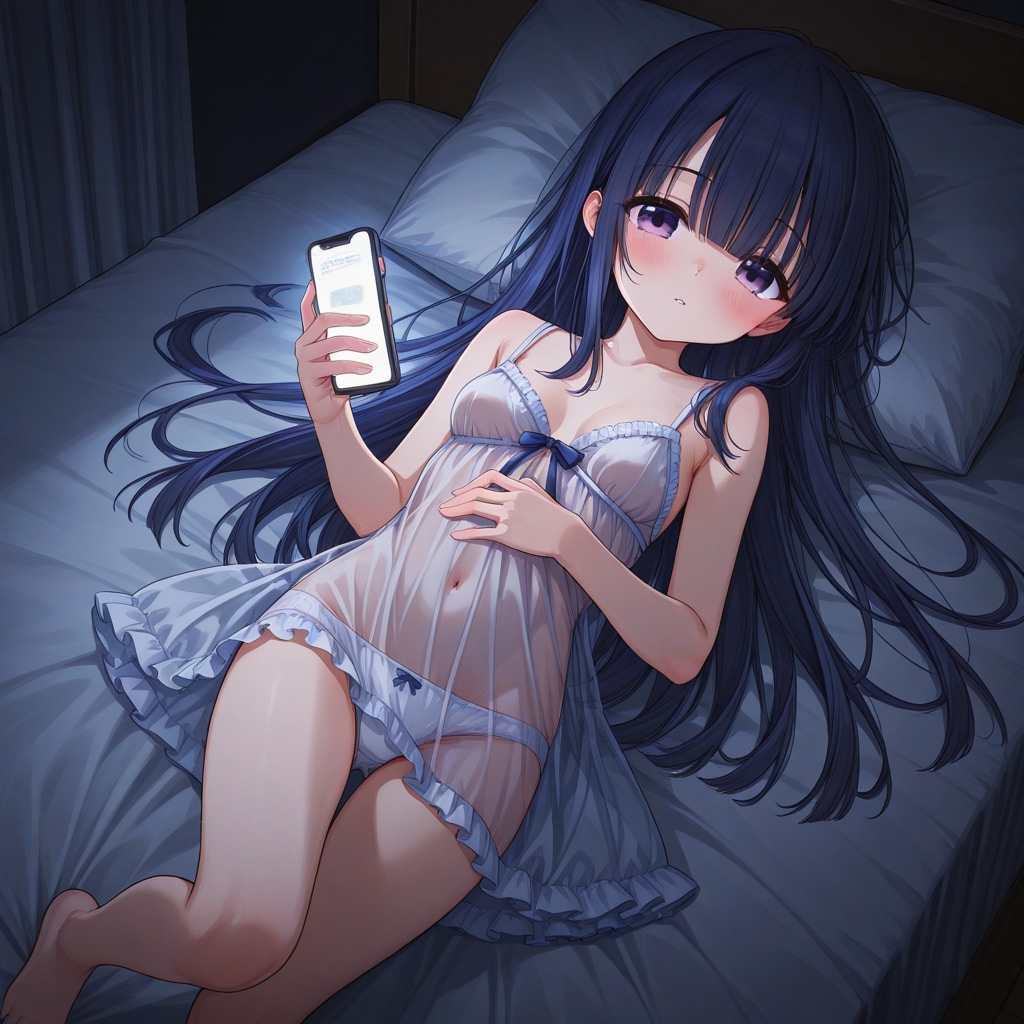 夜スマホ💛