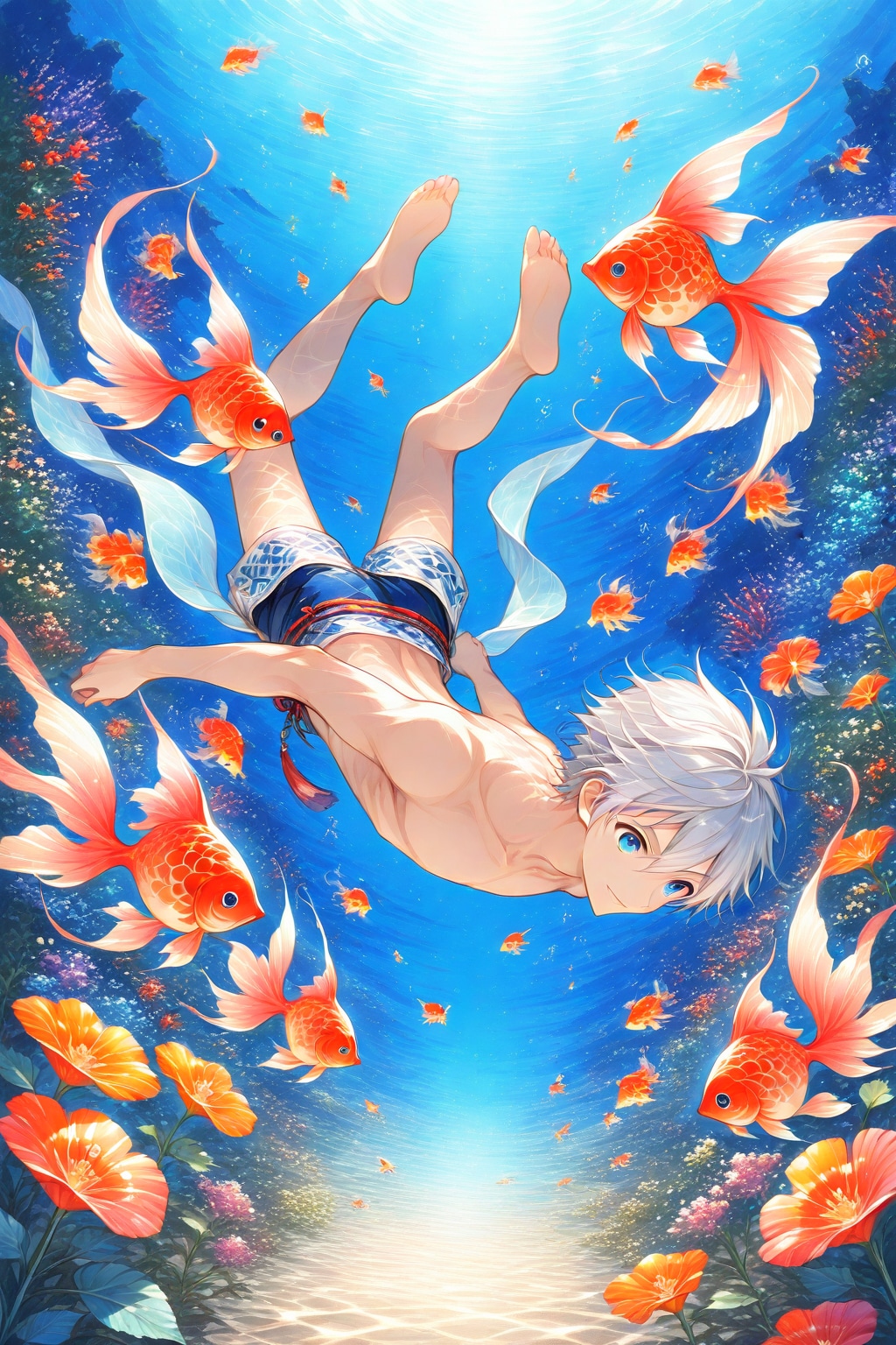 泳いでる感じ出てきたかな？