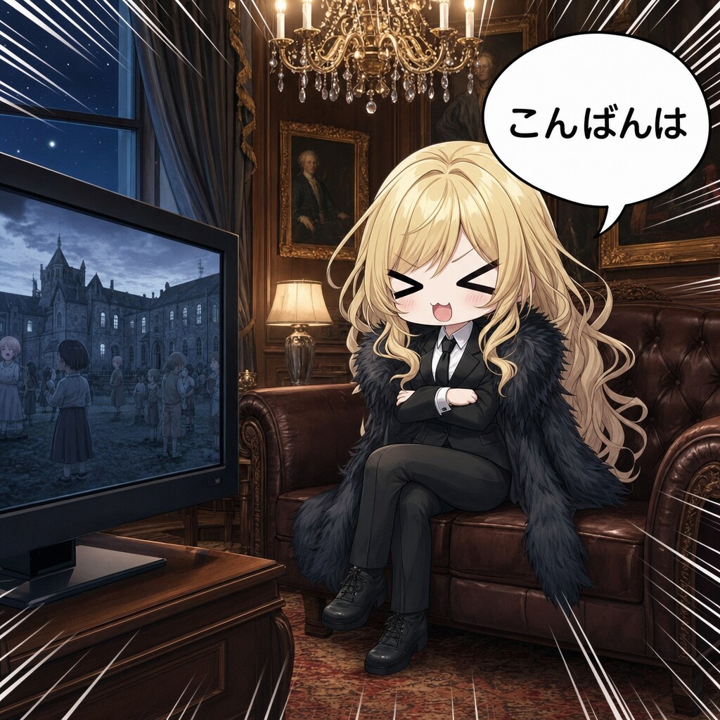 テレビを見ているエリザベス | の人気AIイラスト・グラビア