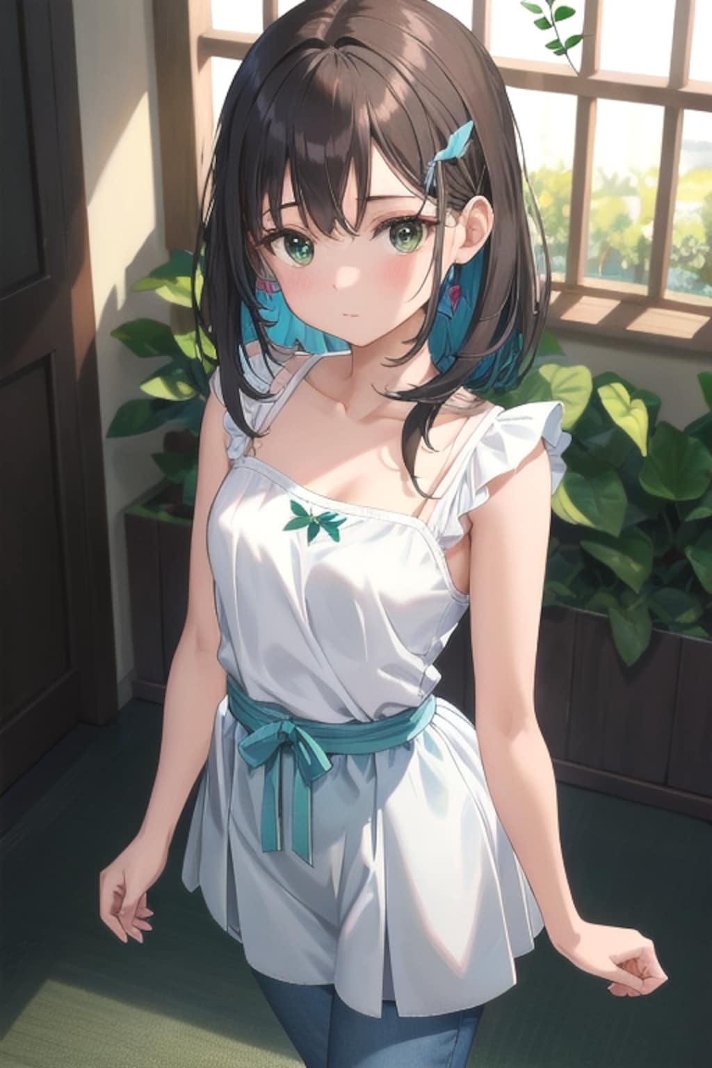 ７春色コーデ　いつもの通り