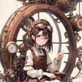 眼鏡女子 楓の木製スチームパンク 9枚目