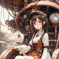 眼鏡女子 楓の木製スチームパンク 10枚目