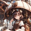 眼鏡女子 楓の木製スチームパンク 4枚目