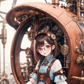 眼鏡女子 楓の木製スチームパンク 7枚目