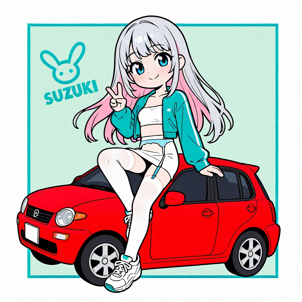車に乗る鈴木ちゃん
