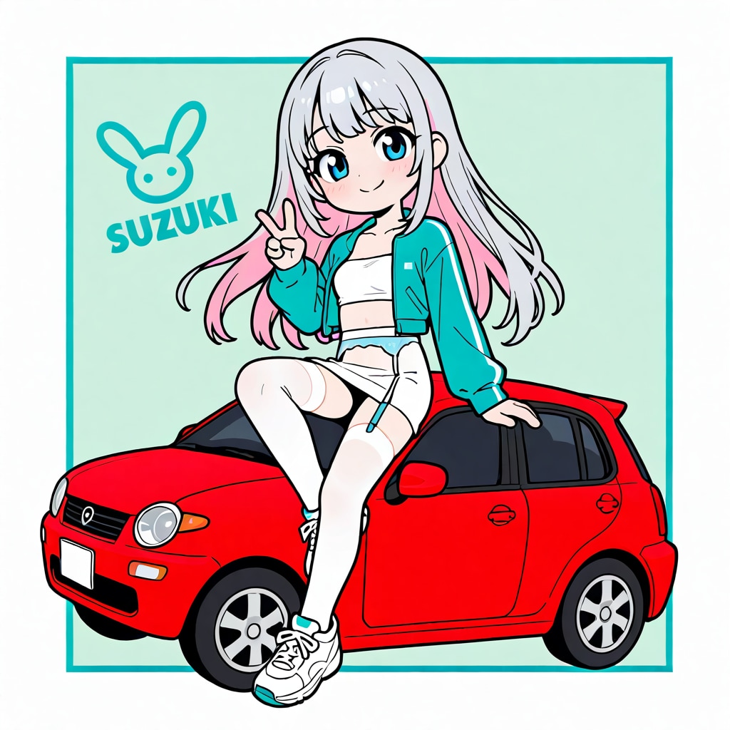 車に乗る鈴木ちゃん