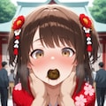 彼女ちゃんと初詣 3枚目