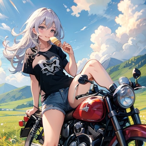 バイクと君と | の人気AIイラスト・グラビア