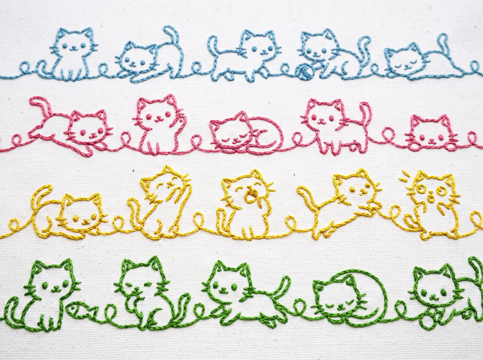 猫ステッチ模様 | の人気AIイラスト・グラビア