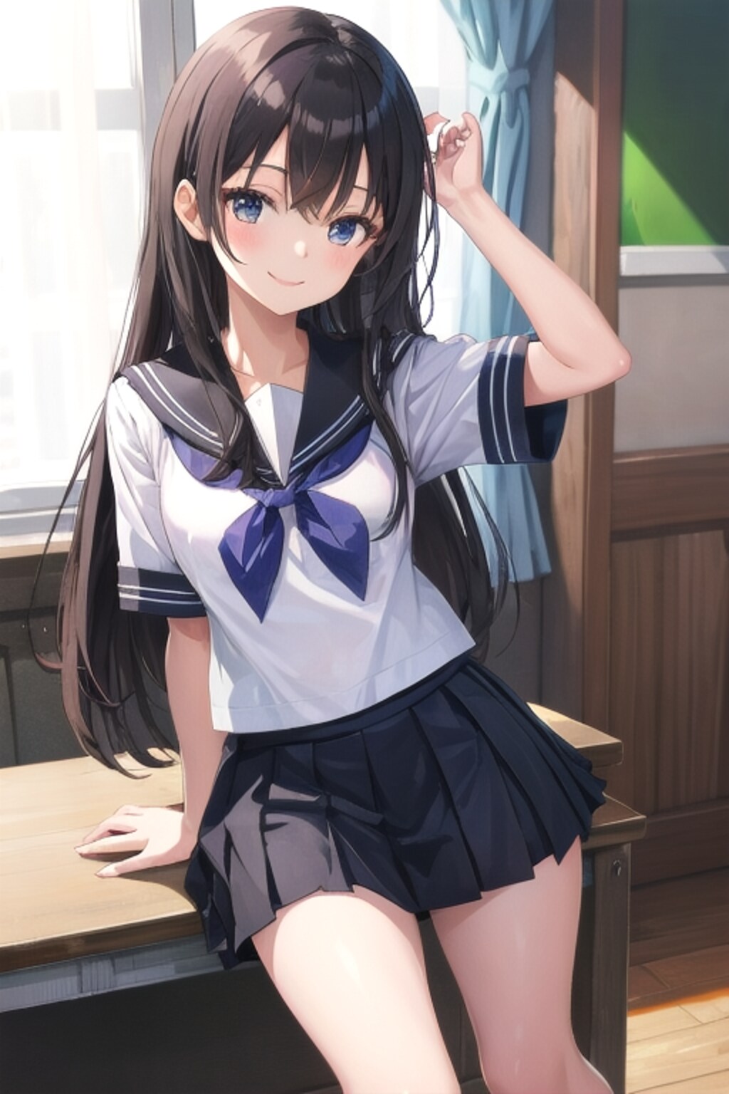 夏の教室での思い出