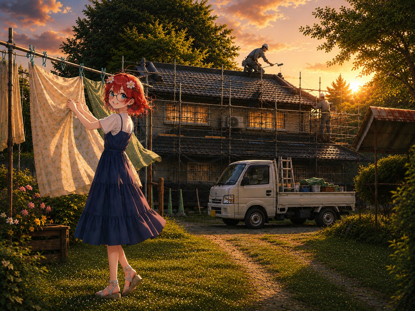 夏が帰ってくる家 | の人気AIイラスト・グラビア