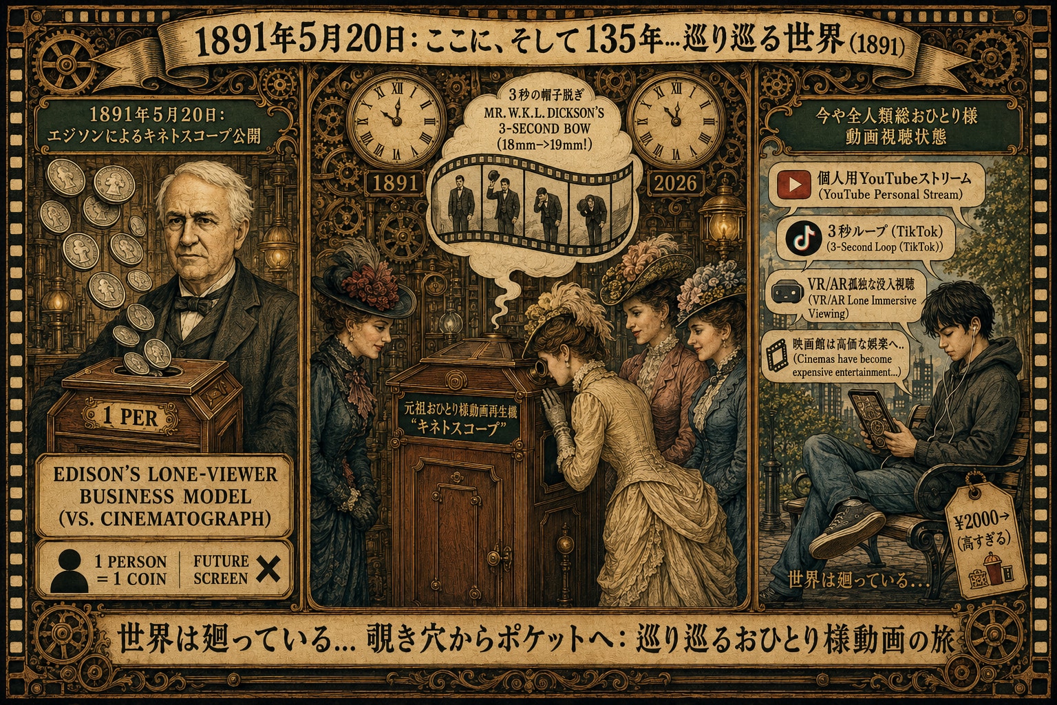 From Peephole to Pocket : The Lone-Viewing Loop | の人気AIイラスト・グラビア
