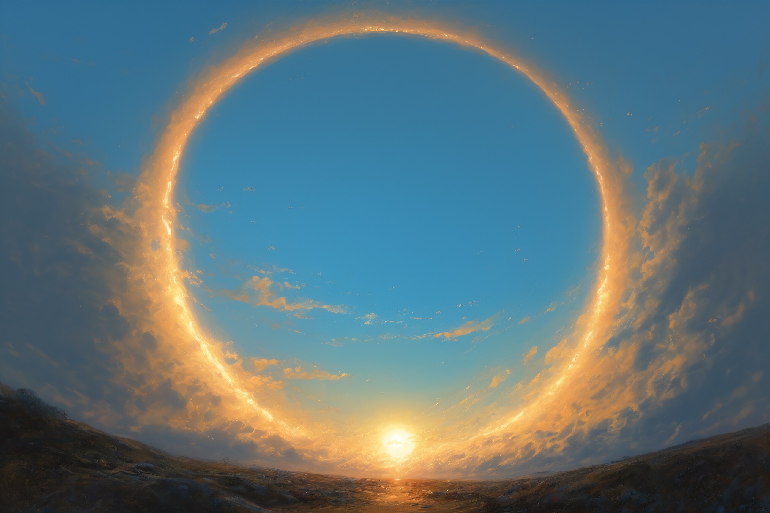 黎明の空と夕暮れ | の人気AIイラスト・グラビア