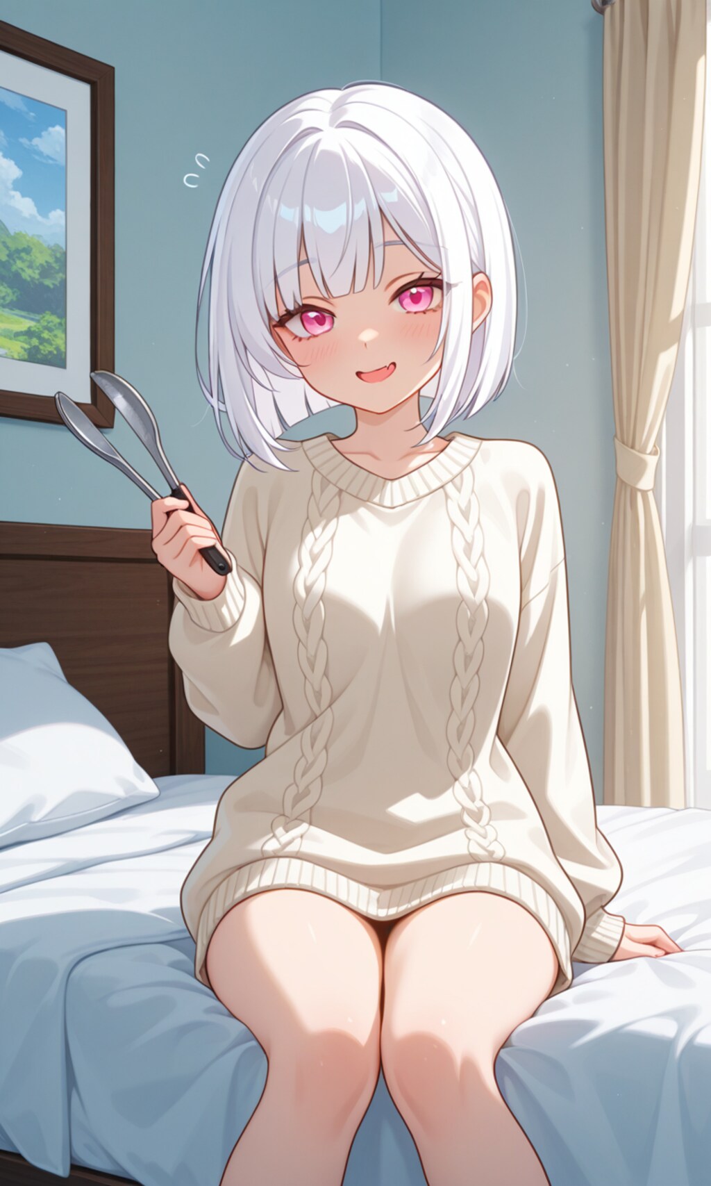 なにしよっか？　一緒にカチカチする？