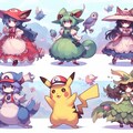 【DALL-E3】東方projectをイメージしたのポケモンのキャラクター 9枚目