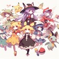 【DALL-E3】東方projectをイメージしたのポケモンのキャラクター 7枚目