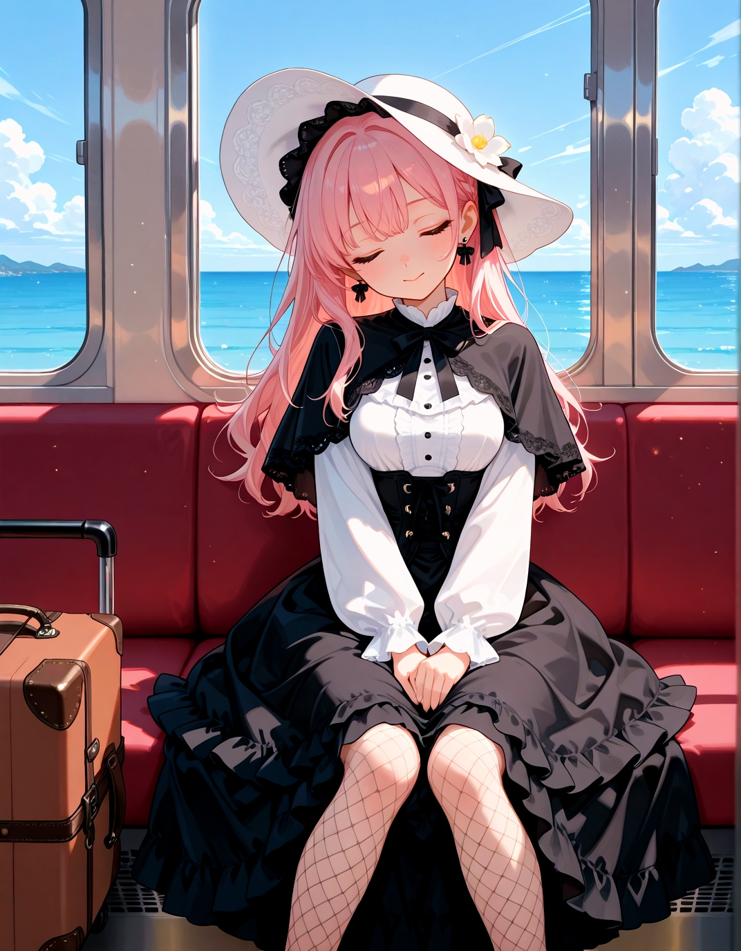 列車に揺られ、どこまでも | の人気AIイラスト・グラビア