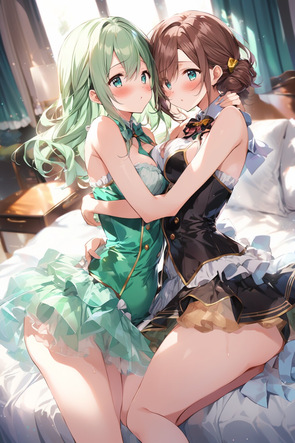 美少女２人が抱き合う　ー VEGA ー