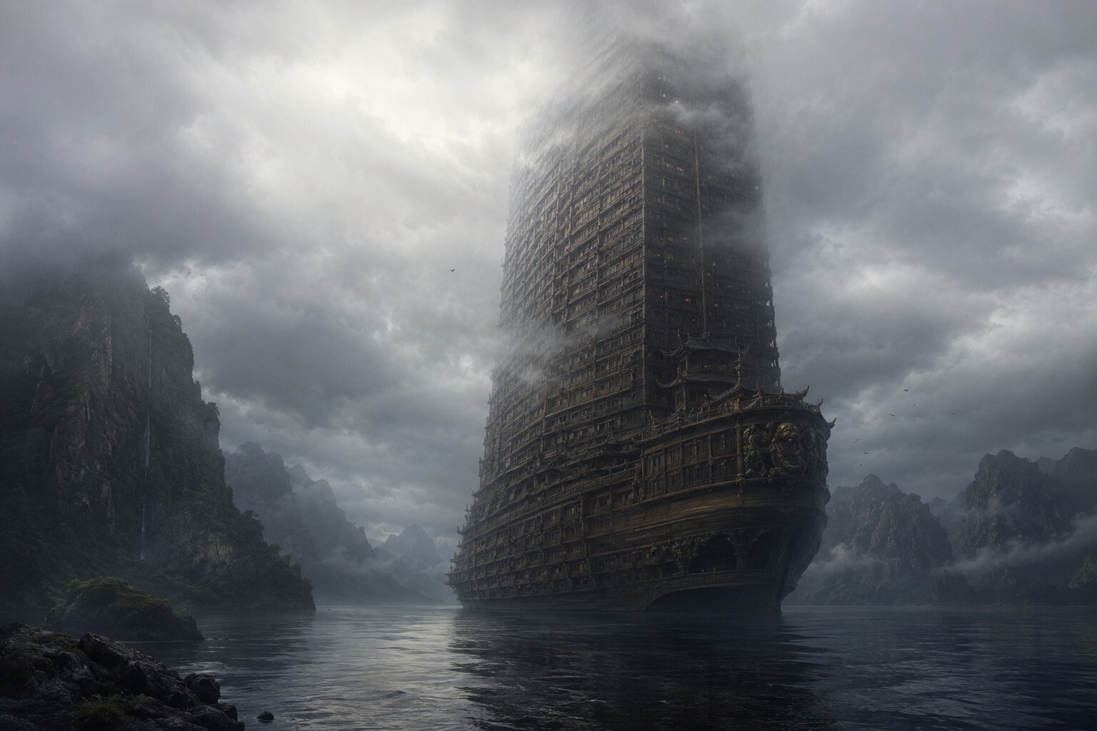 「百階船」調査依頼 Request to Investigate the "100-story ship" | の人気AIイラスト・グラビア