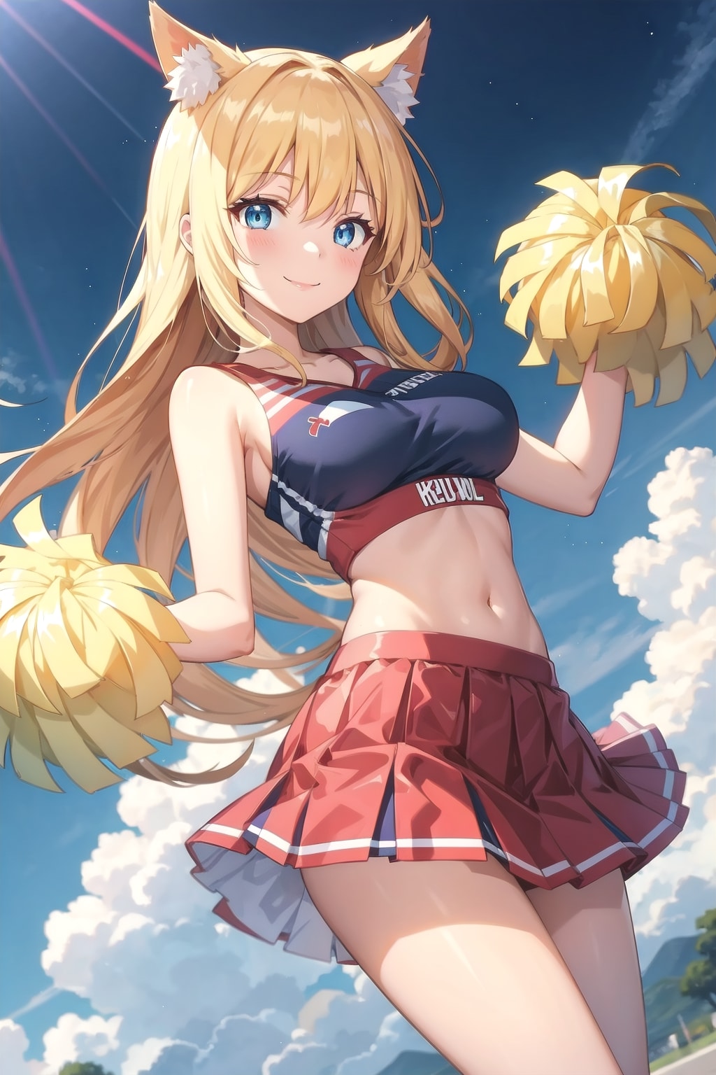 獣耳美少女のチアガール