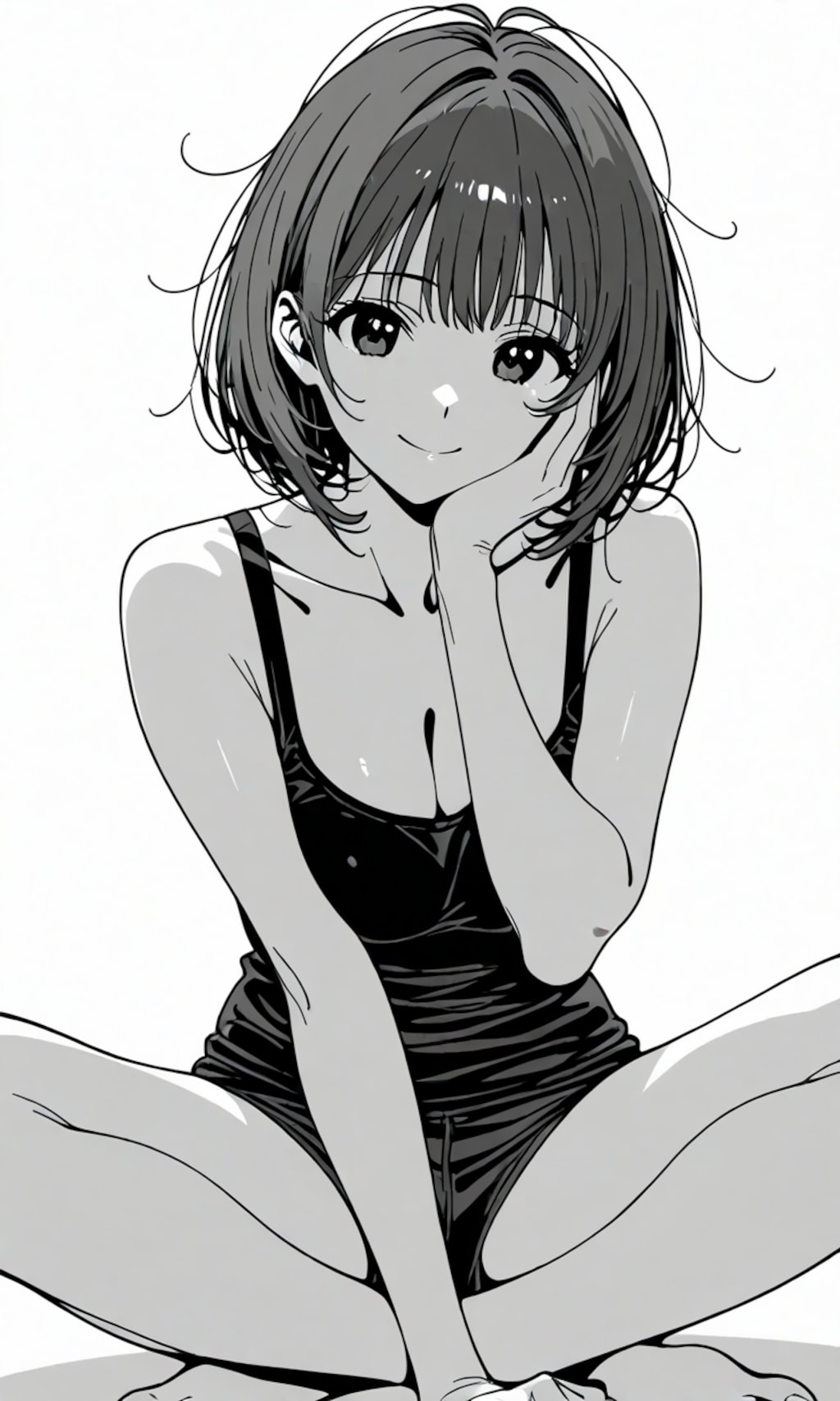 タンクトップ、ホットパンツ2