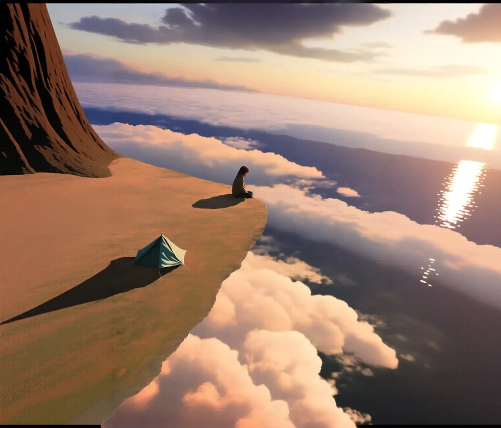 奈落を覗くキャンプ地