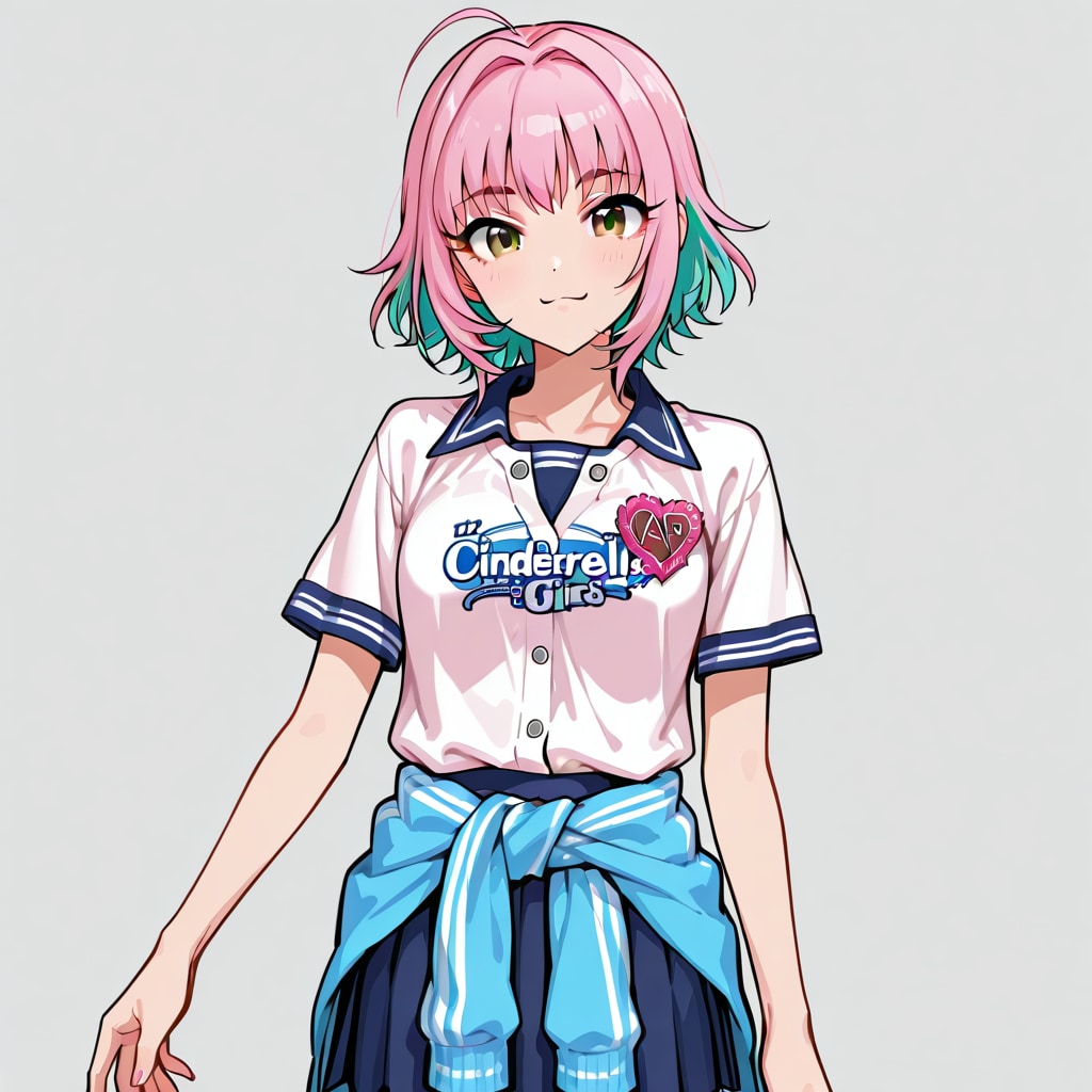 中学時代のジャージを腰に巻いた夢見りあむ
