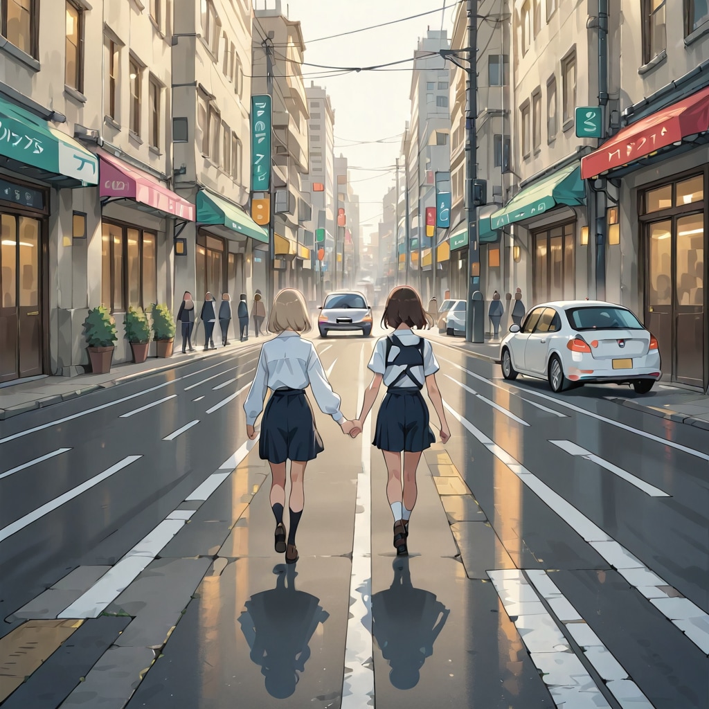 歩道と車道が同じだった世界線