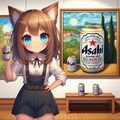 ビール絵画美術館に着た小さな女の子 2枚目