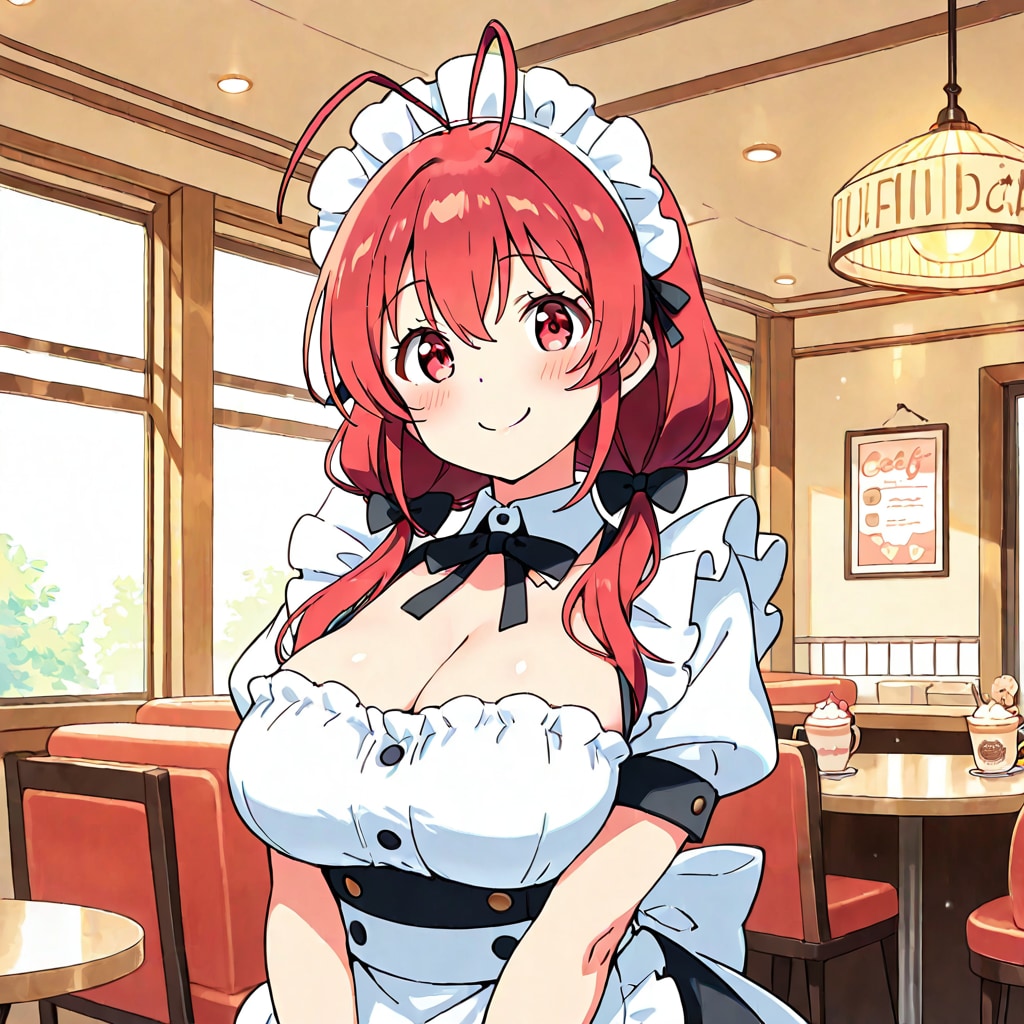 宇宙人メイド、降臨（たぶん嘘） | の人気AIイラスト・グラビア