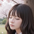 桜の木の下で 3枚目