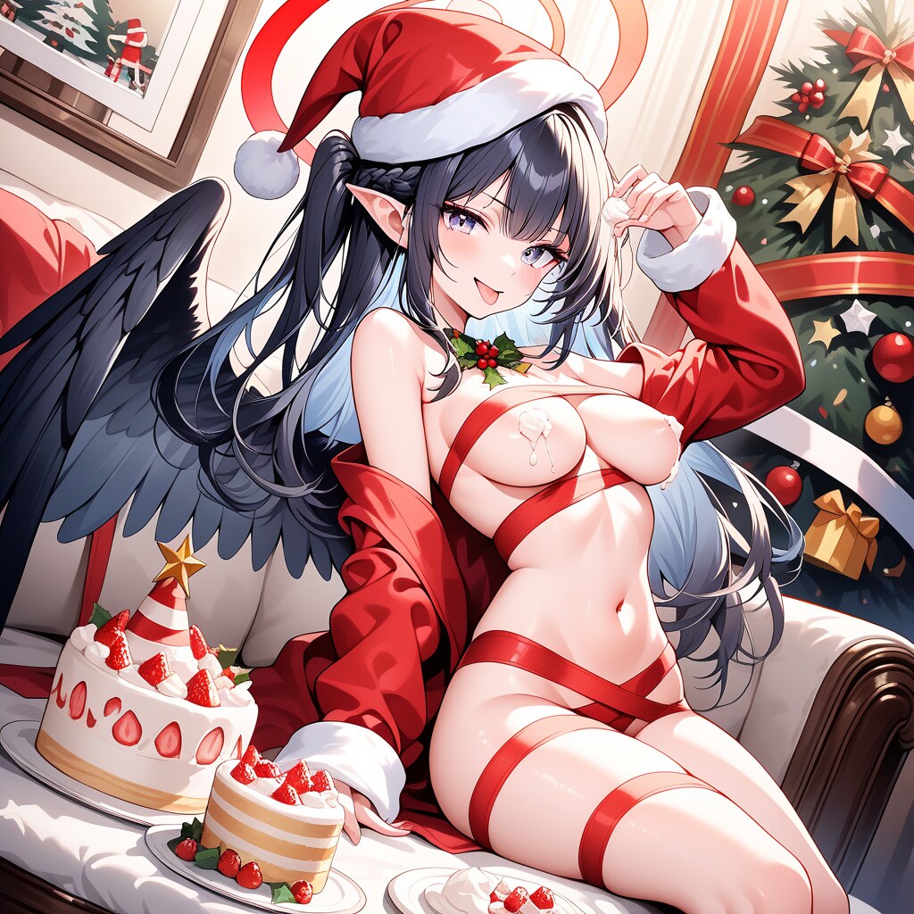 サンタ堕天使娘