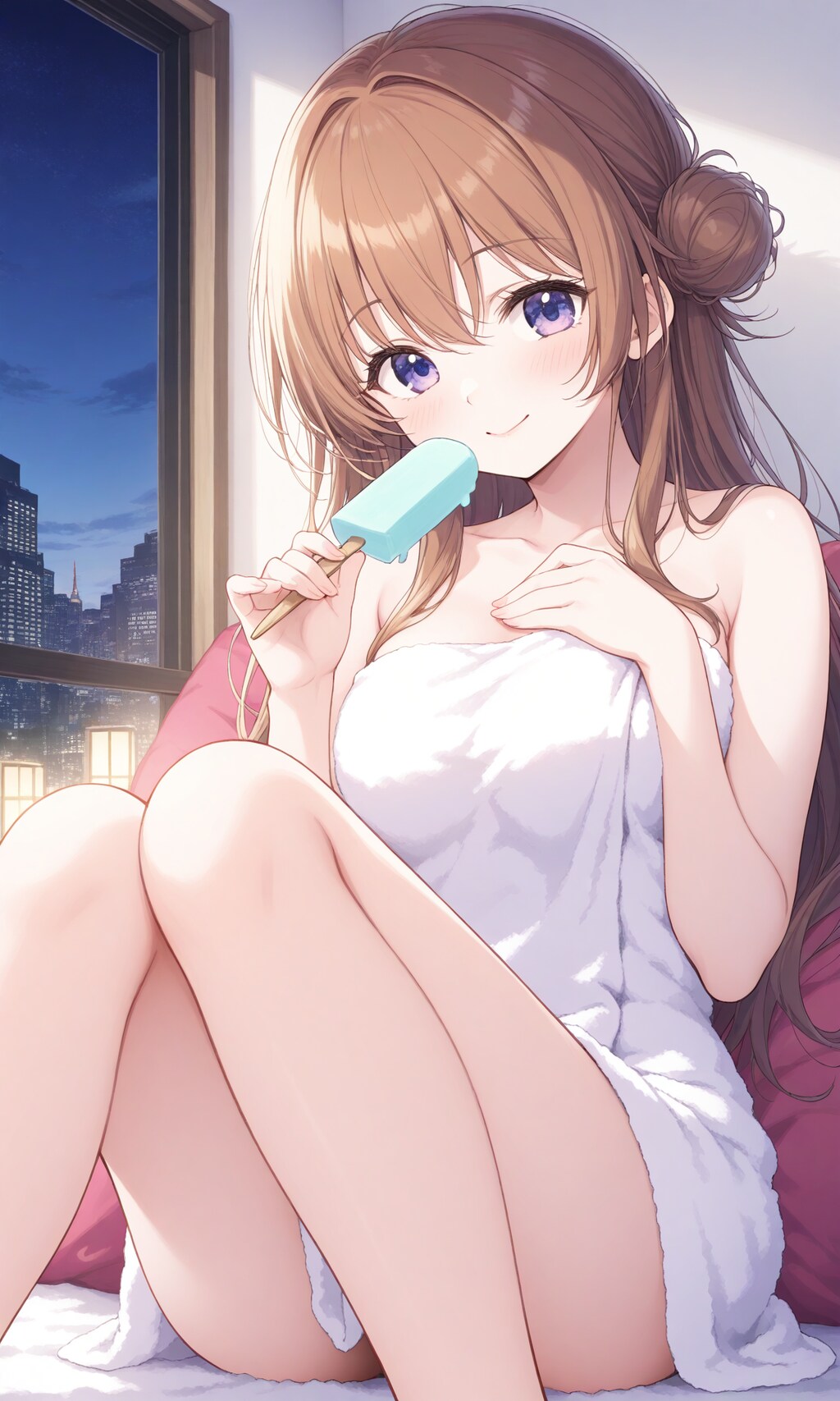 風呂上がりのアイス