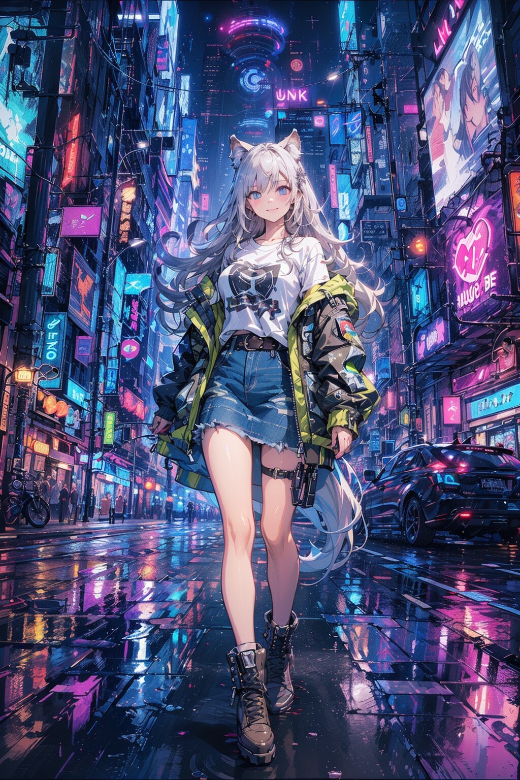night neon wolf🐺✨