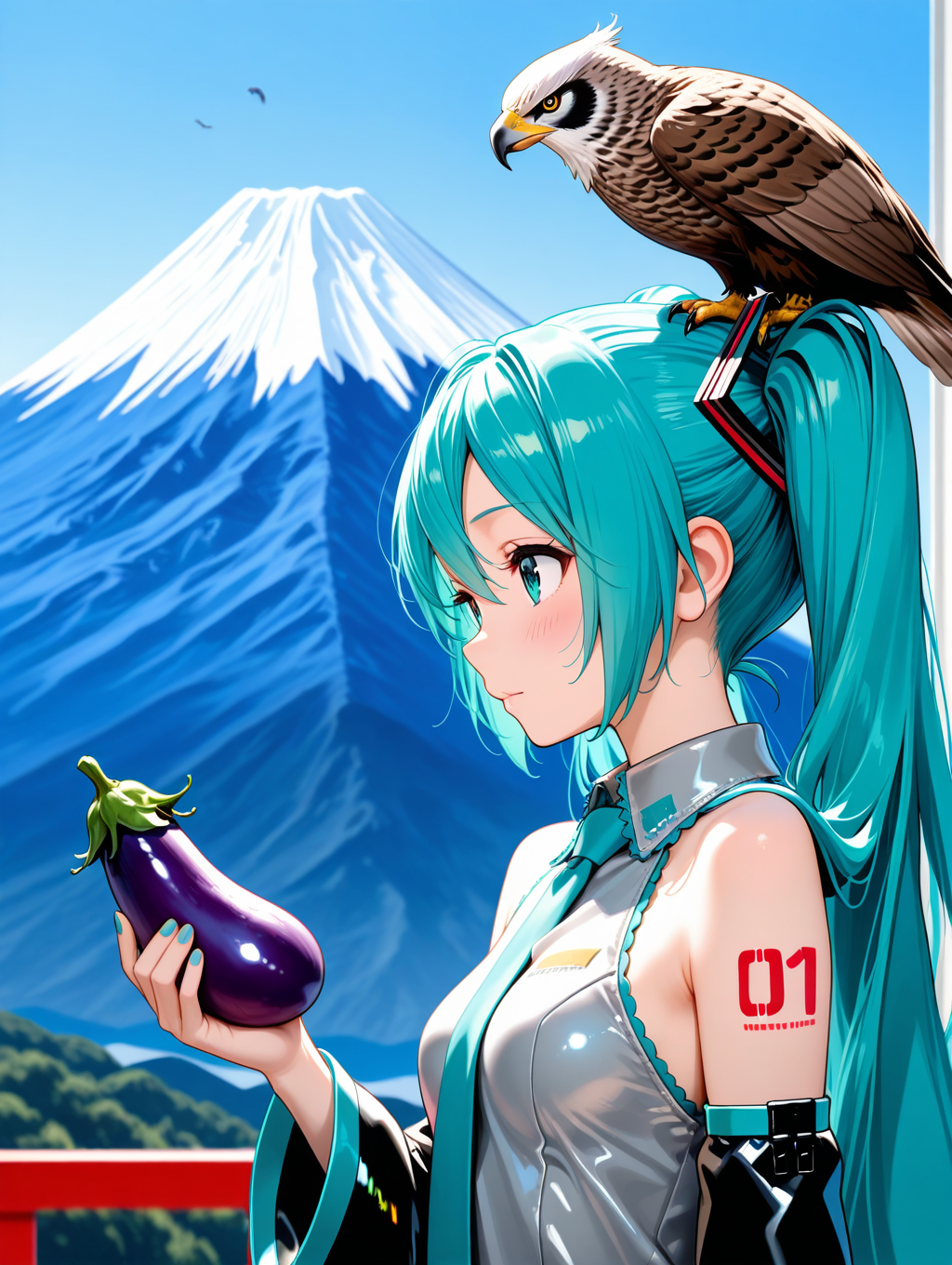 一富士二鷹三茄子ミクさん | の人気AIイラスト・グラビア