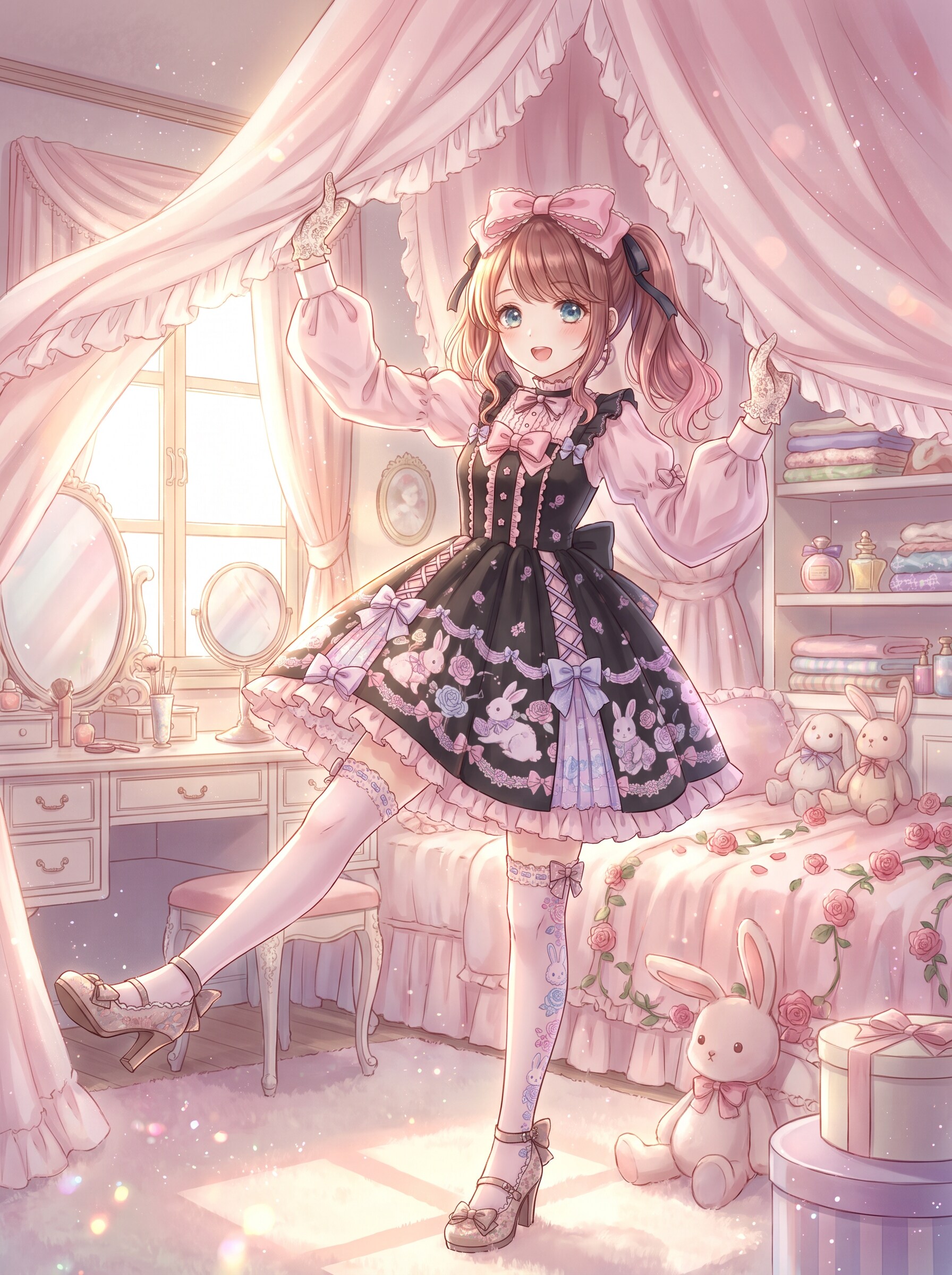 薔薇兎夢幻譚 | の人気AIイラスト・グラビア