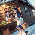 りんご売の少女 2枚目