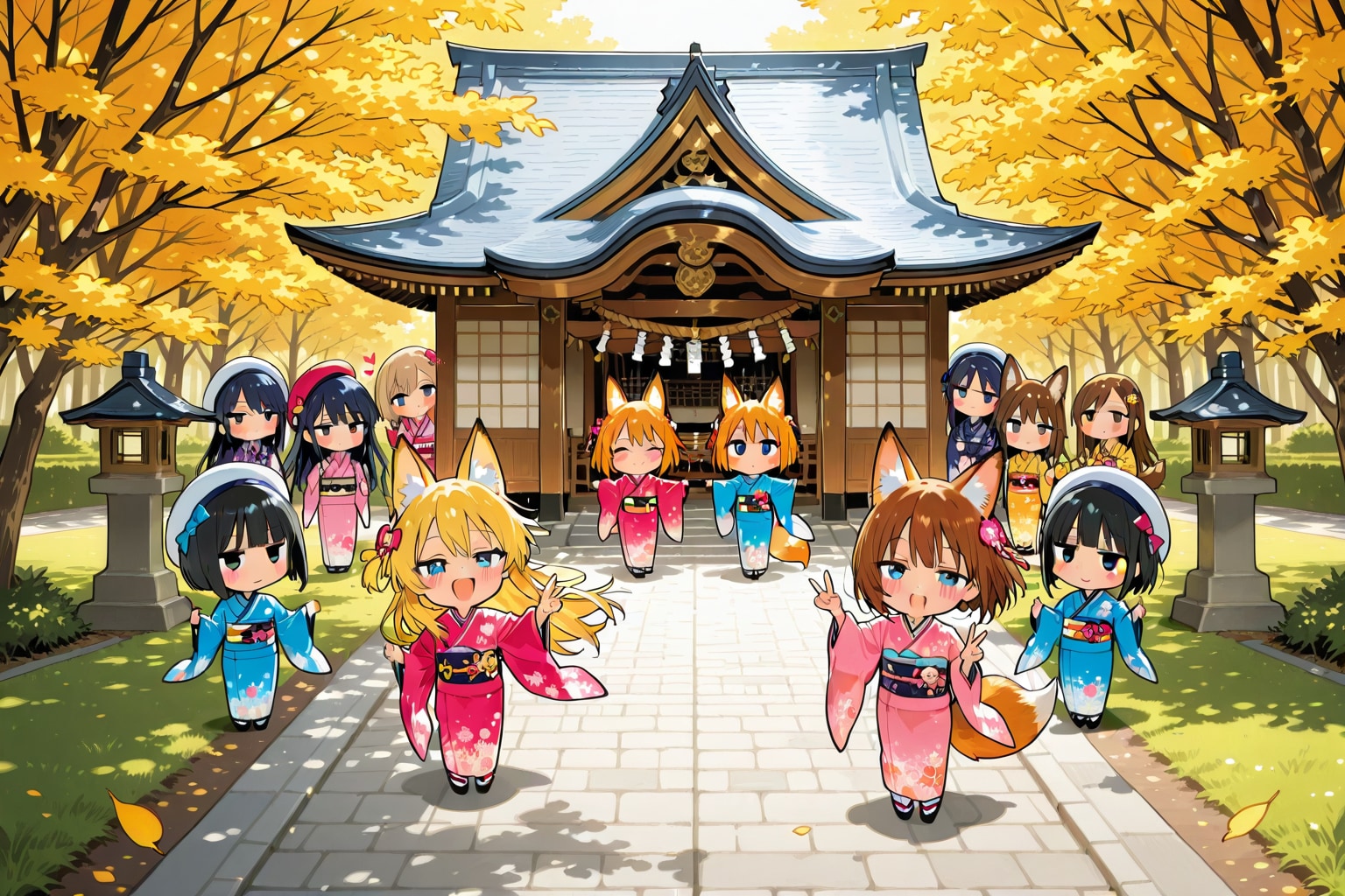 「これ、壁紙に設定しとく-！」。 | の人気AIイラスト・グラビア