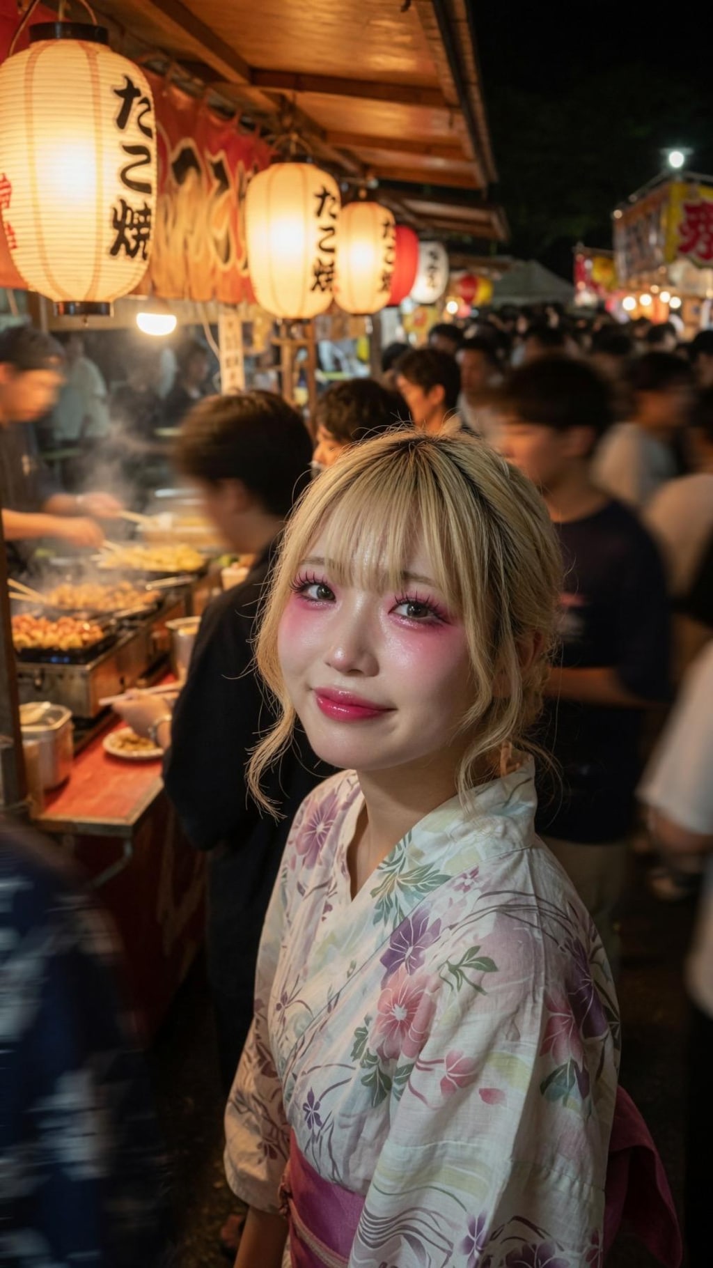 金髪ちゃん　夏祭り